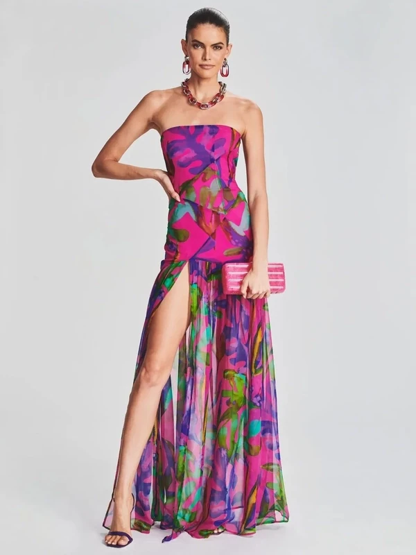Tube top Chiffon Dress