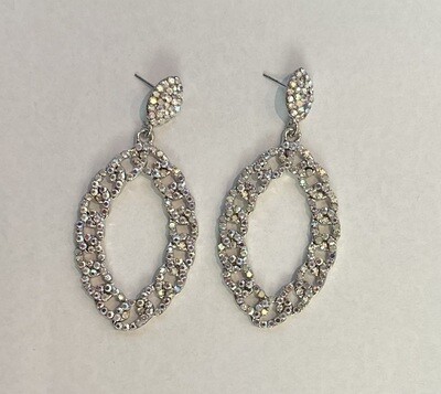 Chain Link AB Pageant Earrings