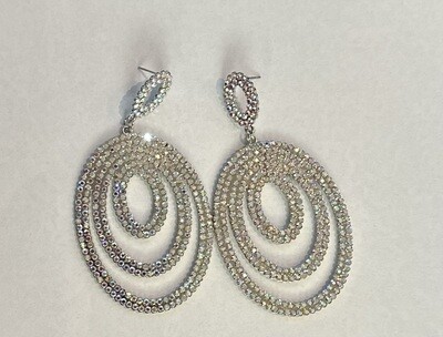 Oval Pageant earrings