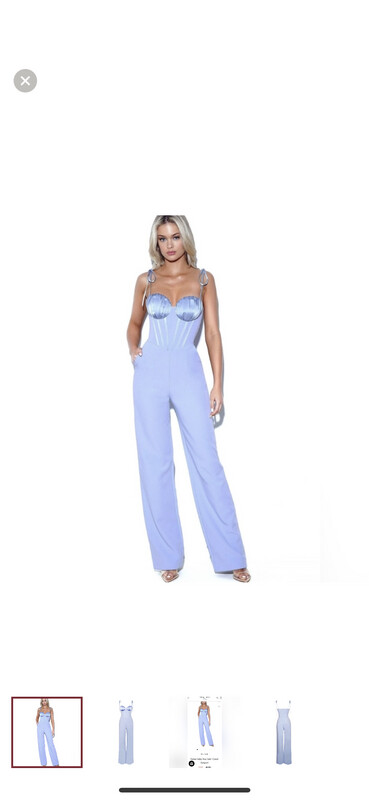 Baby blue jumpsuit