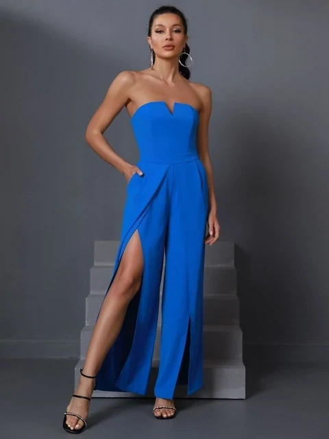 Blue jumpsuit