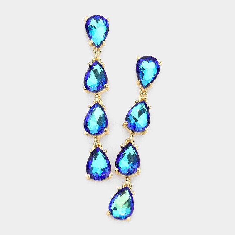 Four Teardrop Earring