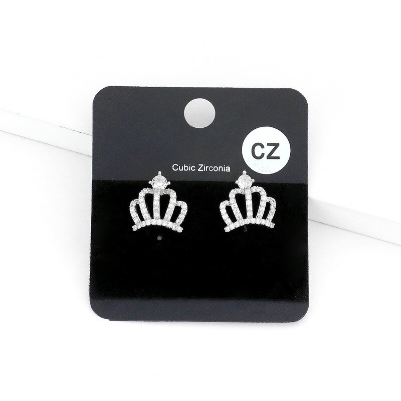 Crown Stud Earring