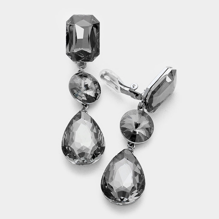 Square three Drop Earring