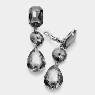Square three Drop Earring