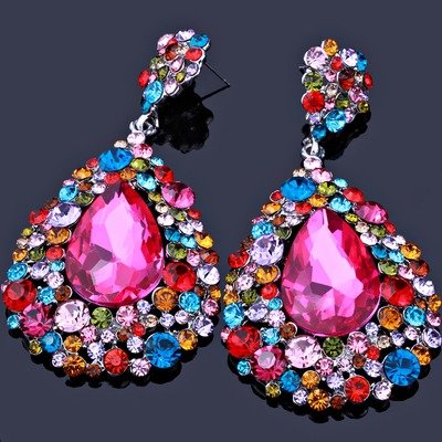 Teardrop Pageant Earring