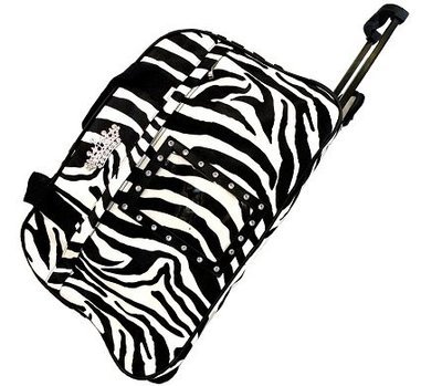 Zebra Rolling Bag