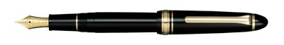 Sailor 1911 Classic Black Platinum Trim 21k Fountain Pen Broad Nib