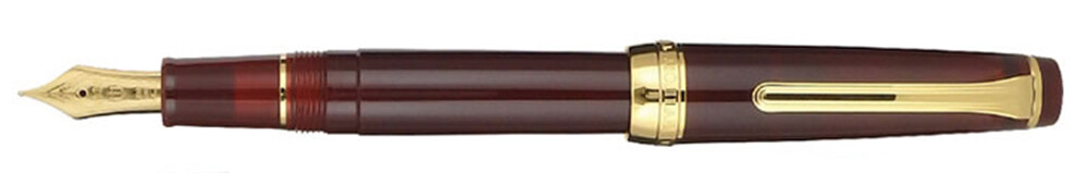 Sailor PG Professional Regular &#39;Earth&#39; Brown Transparent, Gold Accents 21k MS Nib