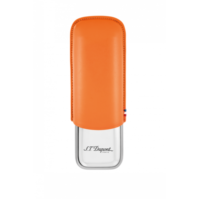 S.T Dupont Orange Cigar Case