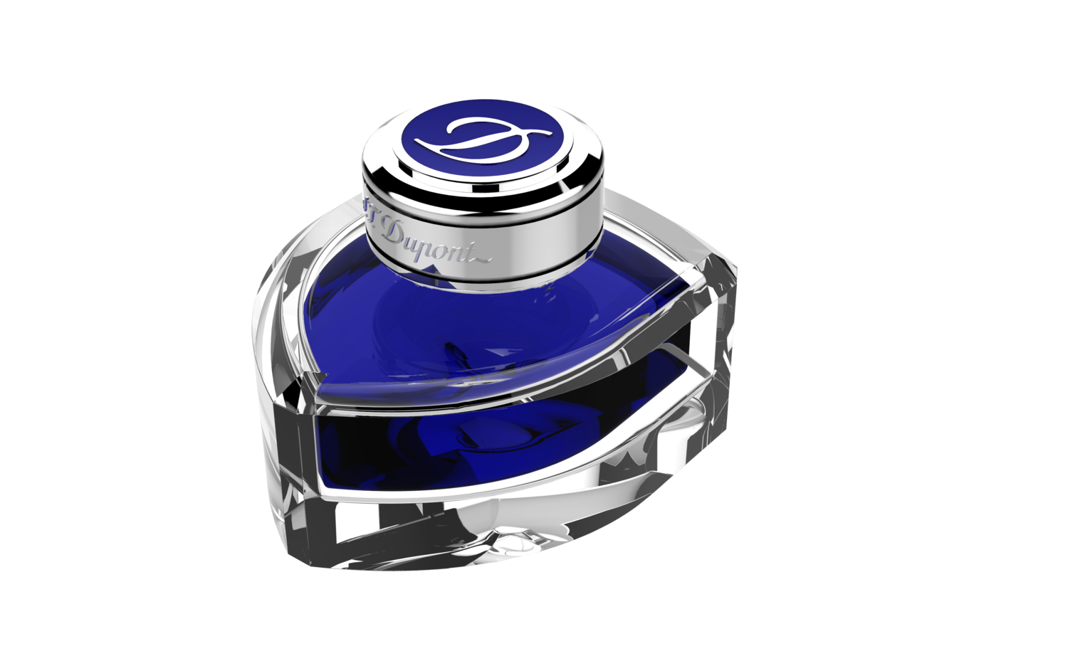 ST DUPONT Ink Glass Bottle Blue 75ml