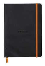 Rhodiarama Notebook Soft Back A6, Paper: Dotted, Colour: Noir - Black