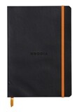 Rhodiarama Notebook Soft Back 190X250, Paper: Lined, Colour: Noir - Black