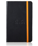 Rhodia Rhodiarama Boutique Hard Cover A5 Lined, Colour: Noir Black