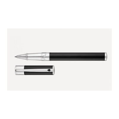 ST DUPONT D-Initial Rollerball Black &amp; Chrome