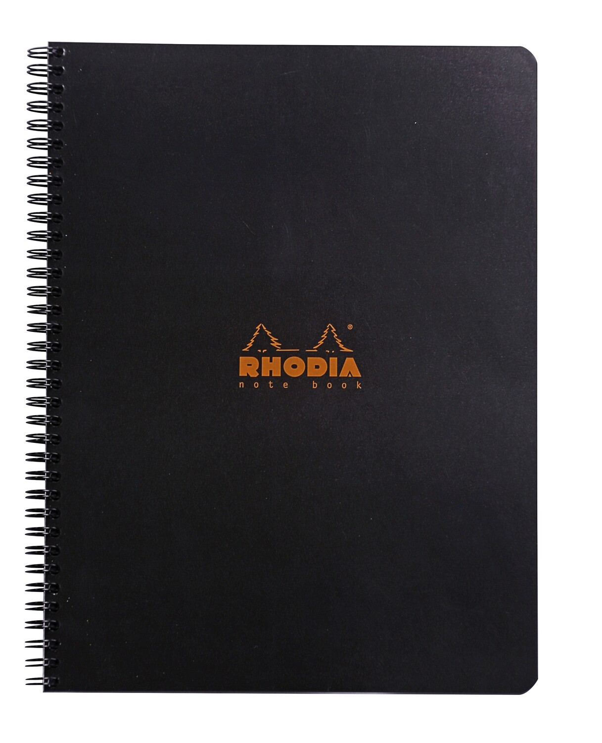 Classic Notebook wrbnd 22,5x29,7cm lined + margin framed 80 sh. not detach. 80g BLACK cover