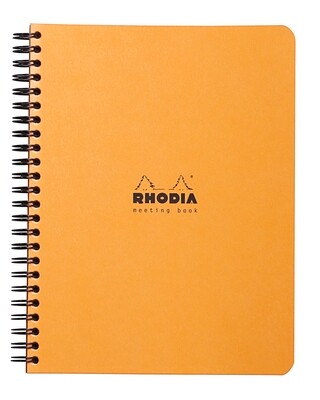 Classic Meeting Book wrbnd 16x21cm 80sh. printed detach. 80g ORANGE cover