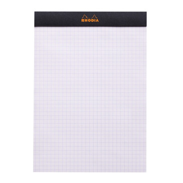Rhodia Black Head Stapled Pad N 16 14,8x21cm Graph