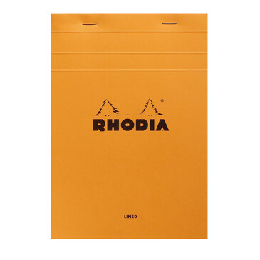 Rhodia Orange Lined Head Stapled Pad No15 14,8 X 21,0cm A5