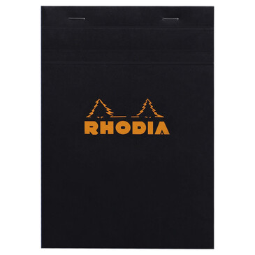 Rhodia Black Head Stapled Pad N 16 14,8x21cm Graph