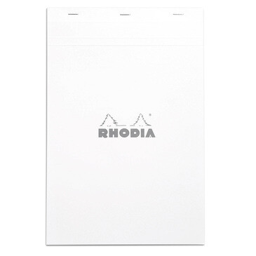 Rhodia Classic White No 19 Graph Notepad