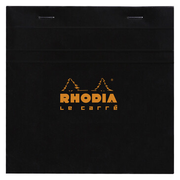 Rhodia Black &#39;&#39;Le Carre&#39; Head Stapled  Pad 14,8x14,8cm