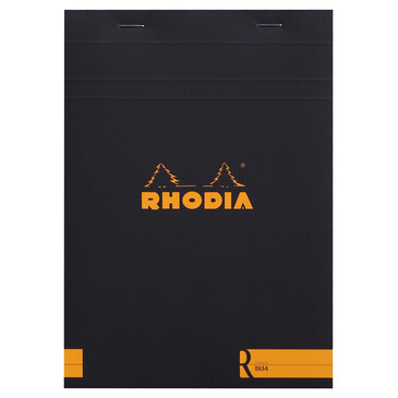 Rhodia Black Head Stapled &#39;Le R&#39; Pad N 16 14,8x21cm Lined