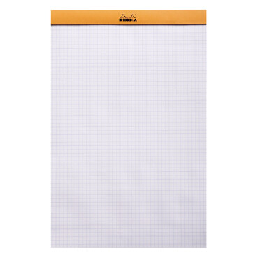 Rhodia Black Head Stapled Pad No19 Graph