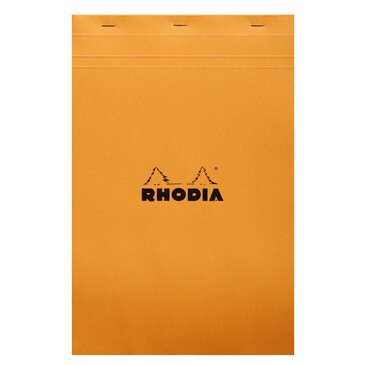 Rhodia Black Head Stapled Pad No19 Graph