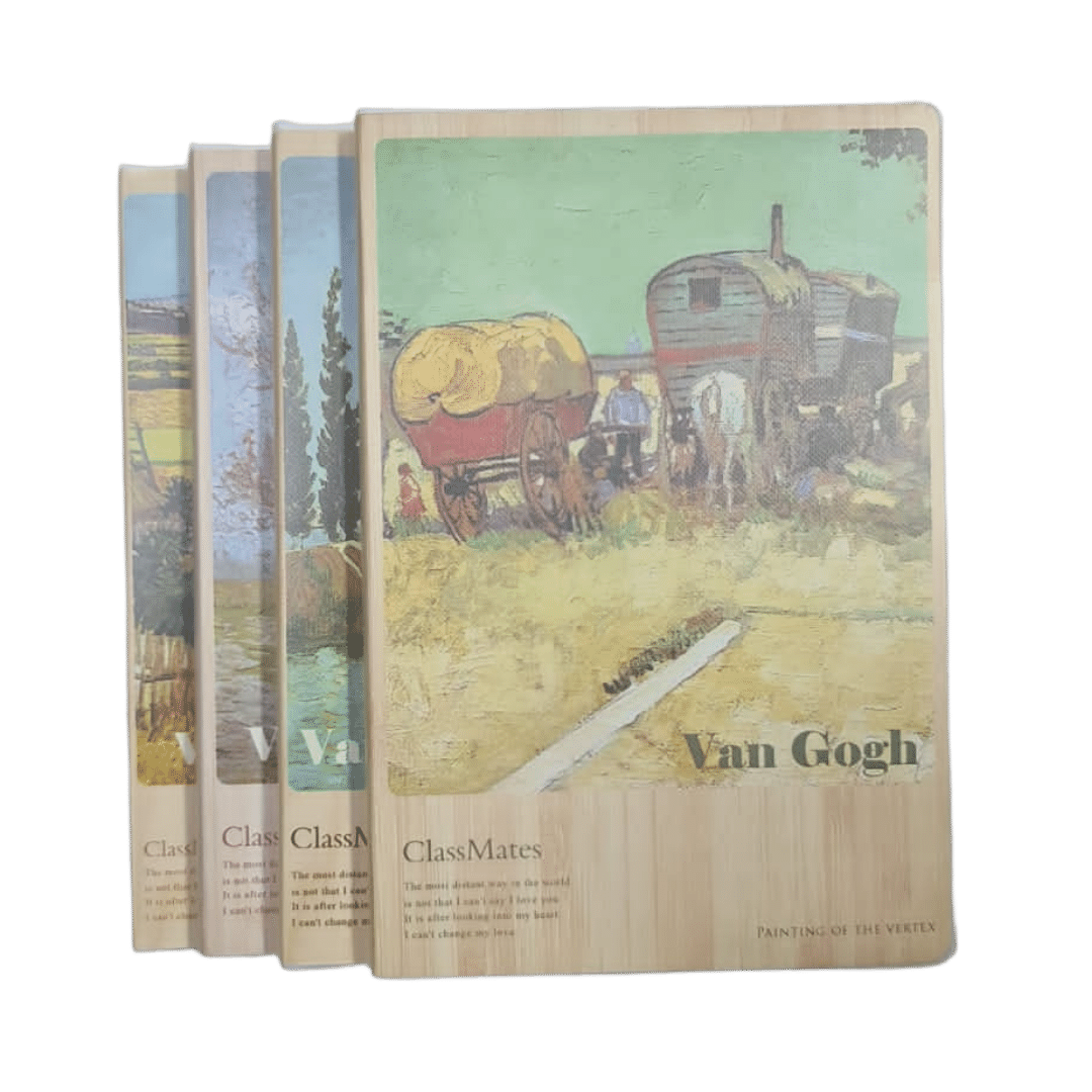 Van Gogh set of 4 A4 size 190x260mm.  96 pages each book.
