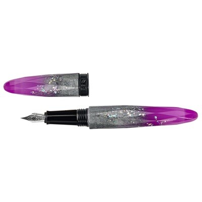 BENU -  Fountain pen - Briolette Luminous Mauve  -  Schmidt Steel Nib F - With Schmidt Converter