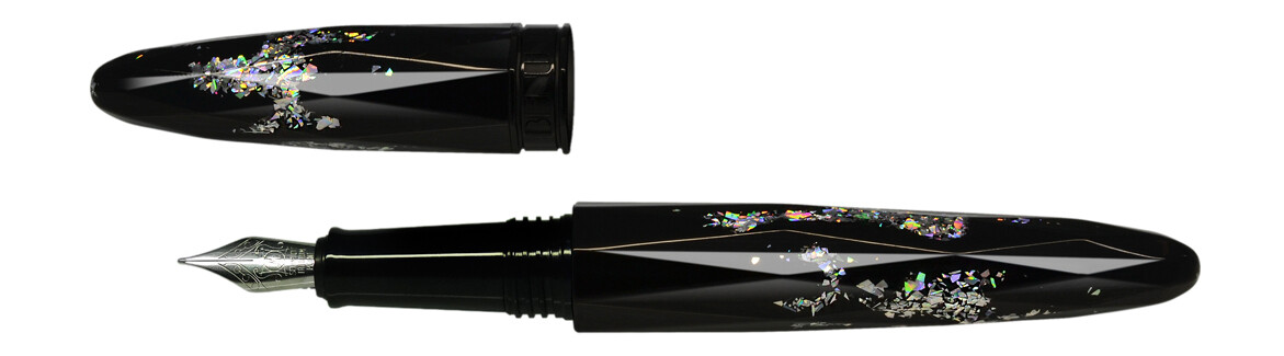 BENU -  Fountain pen - Briolette Storm  -  Schmidt Steel Nib M - With Schmidt Converter