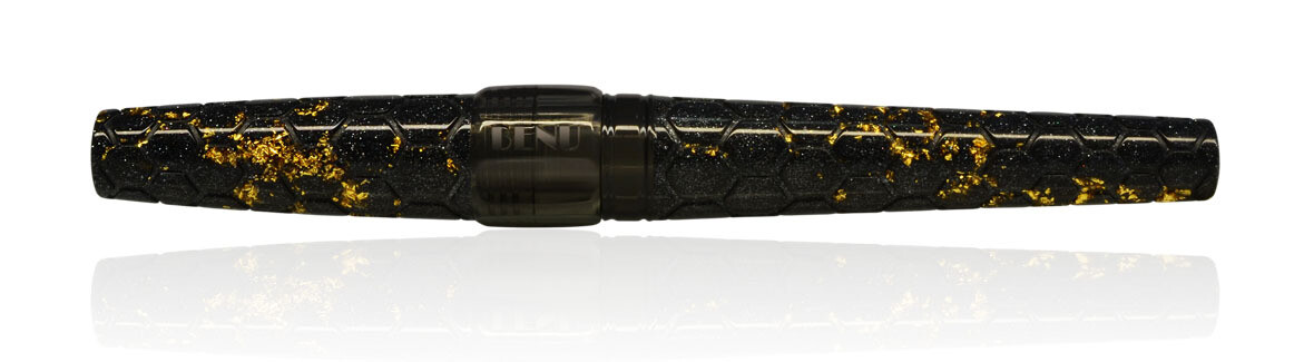 BENU -  Fountain pen - Hexagon HEXAGON-A  -  Schmidt Steel Nib M - With Schmidt Converter