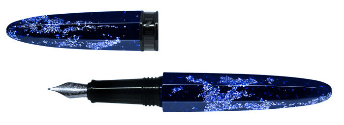 BENU -  Fountain pen - Minima Blue Flame  -  Schmidt Steel Nib M - With Schmidt Converter