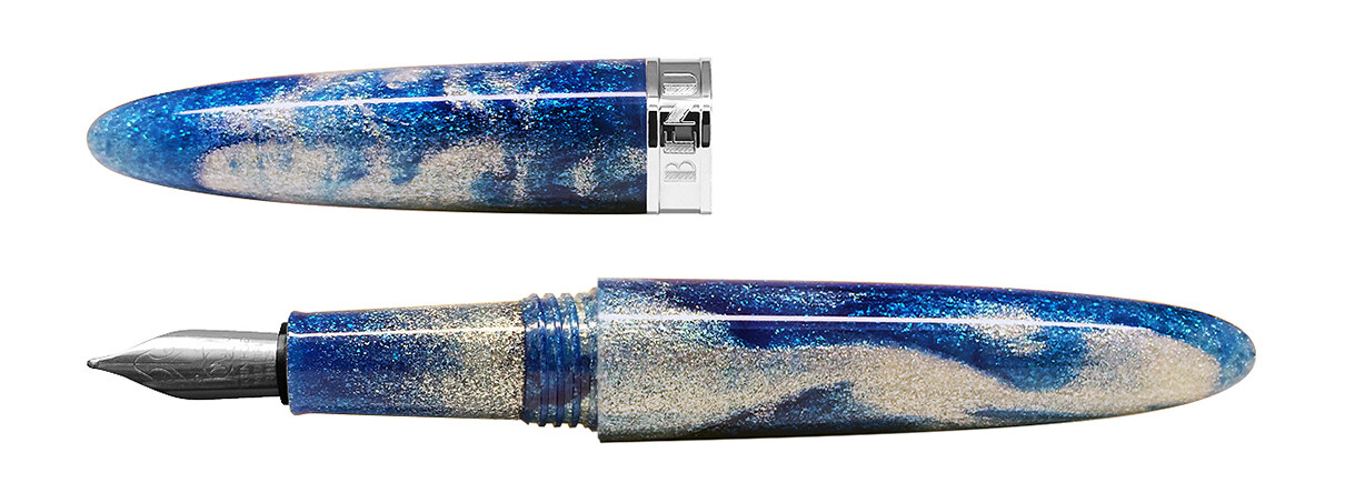 BENU -  Fountain pen - Minima Arctic Serenity   -  Schmidt Steel Nib B - With Schmidt Converter