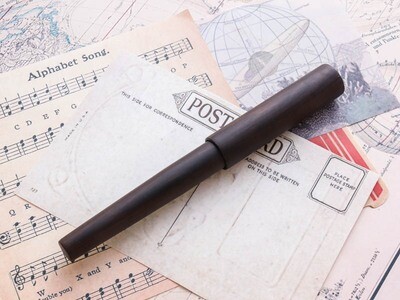 Wancher Sekai World Tree Ebony (No Clip) Jowo Stainless Steel Fine Nib