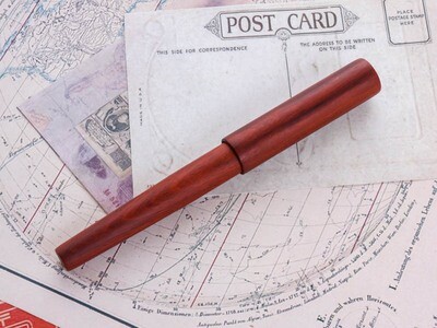 Wancher Sekai World Tree Sandalwood (No Clip) Jowo Stainless Steel Fine Nib