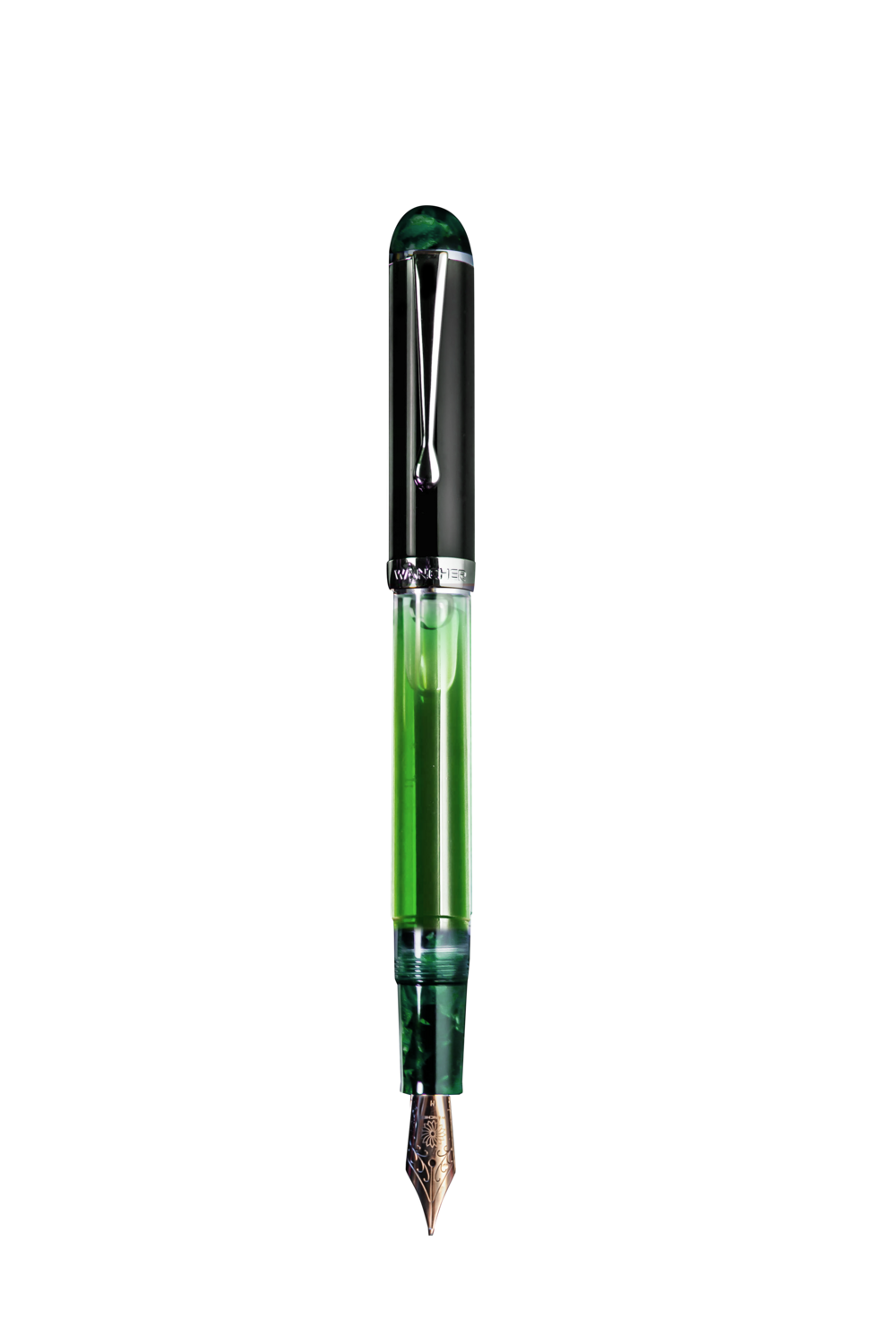 Wancher
Fountain Pen Crystal Emerald
Stainless Steel Fine Nib
