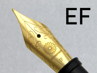 JOWO # 6 Wancher Stainless Steel Gold Nib Extra Fine