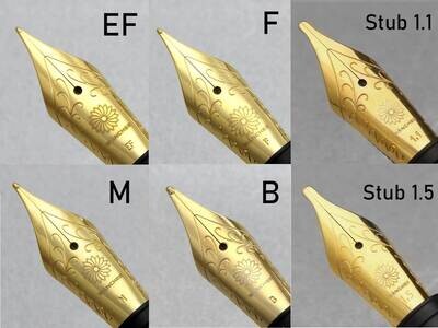 JOWO # 6 Wancher Stainless Steel Gold Nib Stub 1.5