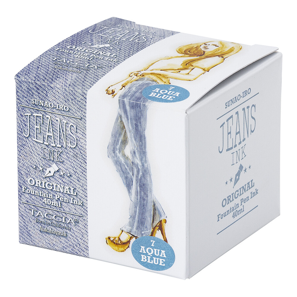 Taccia Fountain Pen Ink 40 ml  Jeans Aqua Blue