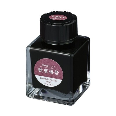 Taccia Fountain Pen Ink Glass Bottle Utamaro Umemurasaki