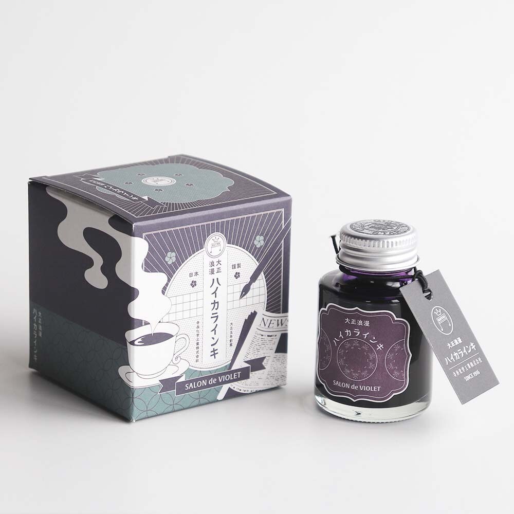 Taccia Fountain Pen Ink Glass bottle Haikara Ink Salon De Violet