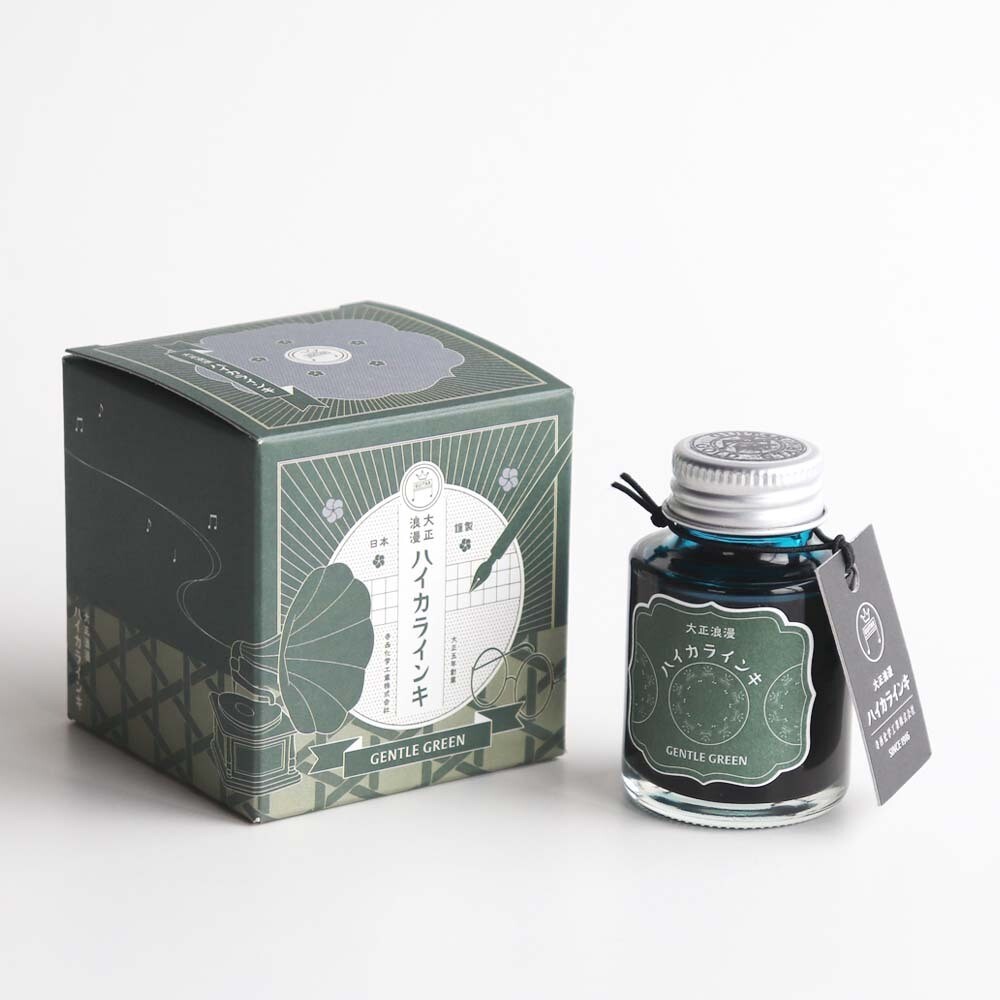 Taccia Fountain Pen Ink Glass bottle Haikara Ink Gentle Green G1819