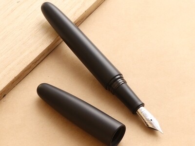 Wancher Dream Pen True Ebonite Matt Black Jowo Stainless Steel Fine Nib