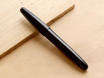 Wancher Dream Pen True Ebonite Silk Black Jowo Stainless Steel Gold Fine Nib