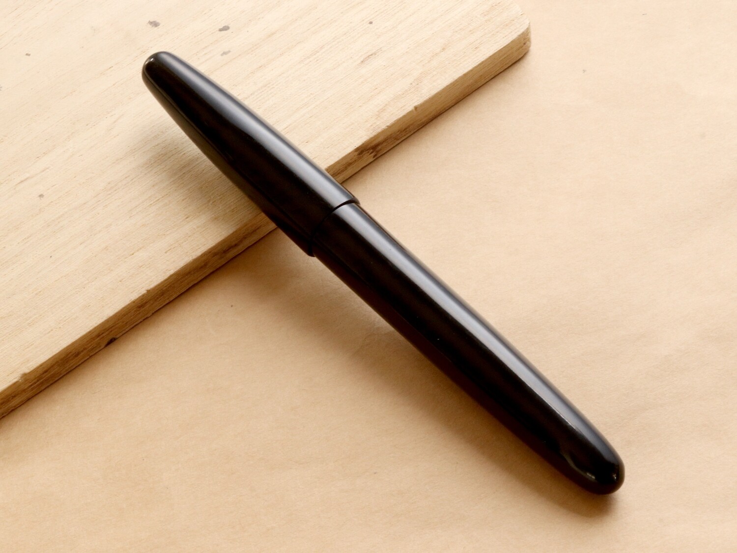 Wancher Dream Pen True Ebonite Silk Black Jowo Stainless Steel Medium Nib