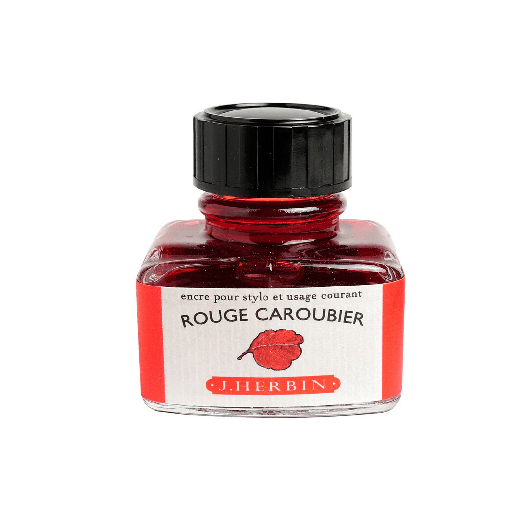 J. Herbin Fountain Pen Ink 30ML Rouge Caroubier