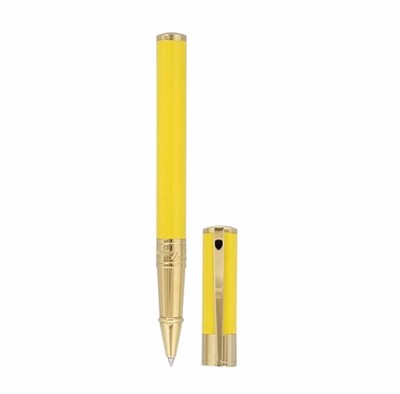 ST DUPONT D Initial Roller Ball pen Vanilla and Gold