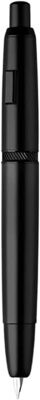 Moonman A1 Press Fountain Pen with Box, Retractable Extra Fine Nib Metal Full  Black Ink Pen with Converter for Writing - With or Without Clip Options